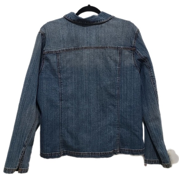 VTG Venezia Denim Jacket Jean Shacket Rustic Rodeo Plus Size 18/20 - Picture 2 of 7